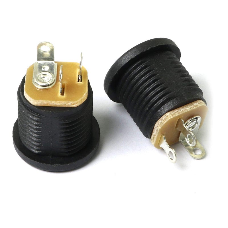 RuiLing 10-Pack 5.5X 2.1mm DC Power Female Jack Panel Mount Connector with Hex Nut 3 Pin DC Electrical Plug Socket Connector - Image 2